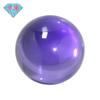 Huagang Gemas Perlas Redondas Circonita Azul Púrpura Perlas Ligeras Piedra al Descubierto Esfera Redonda Color Circonita Cúbica Azul Púrpura Conjunto de Perlas Sueltas Joyería