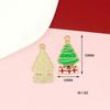 Q versão Natal DIY liga acessórios alce boneco de neve árvore de Natal pingente brincos colar pingente material feito à mão