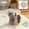 Cubo de almacenamiento personalizado para niños Taburete de almacenamiento para muñecos de juguete Taburete de almacenamiento transparente Taburete pequeño Caja de almacenamiento Caja de almacenamiento
