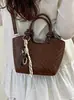 Yuezhi 2026 Verão Nova Tendência Fashion Grande Capacidade Bolsa Tote Estilosa Bolsa de Mão Versão Coreana Bolsa de Ombro