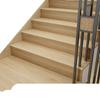 Ladrillo de escalera con veta de madera color crema, ladrillo de escalón, ladrillo de troncos, viento, antideslizante, ladrillo de escalón mate, baldosa de piso gruesa antigua
