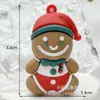 Llavero Colgante Navideño Muñeco Estéreo de Papá Noel Colgante Exquisito para Bolso Llavero de Coche Pequeño Regalo