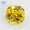 Huagang gem fertilizante quadrado pontiagudo superfície inferior tartaruga amarelo dourado fertilizante de zircão quadrado travesseiro em forma de treliça superfície de pedra nua atacado