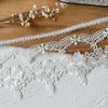 Accesorios de Encaje Blanco Solubles en Agua de Alta Calidad Hechos a Mano DIY Ropa Decorativa para Muñecas Ropa para Libros Material Decorativo Hecho a Mano Ancho