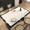 Mantel de Cuero Estilo Crema Mantel para Mesa de Comedor Impermeable a Prueba de Aceite Tapete para Escritorio Sentido Avanzado Desechable Mantel para Mesa de Centro Aislamiento Térmico Anti-escaldaduras
