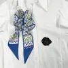 (Personalizado) Bufanda de Seda de Moda Corbata Lazo para el Cabello Adorno para la Cabeza Sentido de Alta Gama Pequeño Fresco Fina Estrecha Banda para el Cabello de Mujer Cinta Primavera y Otoño