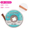 GOOT cable desoldador CP-1515/2015 /3015 cable desoldador de bajo residuo cinta desoldadora desoldador limpio