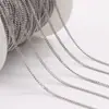 Zhongxing Acero Titanio Antidesvanecimiento Cadena Plana Forma O Pulsera Hecha a Mano DIY Cadena de Extensión para Collar Accesorios de Joyería con Borla Venta al por Mayor
