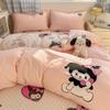 Juego de Cama de Cuatro Piezas Estampado por Transferencia de Calor Lavable Ultra Suave Transfronterizo, Juego de Sábanas de Tres Piezas Lindo y Divertido para Niños y Niñas