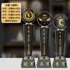Certificado de Honra Incluído Troféu de Cristal de Voleibol Personalizado Lembrança de Metal para Equipes de Competição de Voleibol de Ar