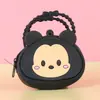 Bolsa de monedas con cremallera de silicona de dibujos animados Llavero de mano Color macarrón Mini bolsa de monedas Bolsa de almacenamiento para niños Regalo