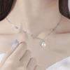 2022 Nuevo Collar de Cuentas de Transferencia para Mujer Lujo Ligero Diseño Nicho Sentido Perla Cadena Clavícula Shake Tone En Vivo Mismo Estilo