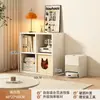 Estantería de almacenamiento, mueble bajo de pie, armario de rejilla, mueble de ocho compartimentos multicapa para uso doméstico, armario de almacenamiento para estudiantes, estantería de almacenamiento