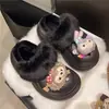Pantuflas de exterior para mujer estilo Mary Jane, suela gruesa de EVA, forradas de felpa, antideslizantes, suela gruesa, invierno, Sheri Mei, lindas pantuflas de algodón