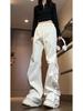 Primavera 2024 nueva marca de moda talla grande ajuste ceñido abotonados microelásticos pantalones moda callejera casual pantalones largos tienda de una pieza