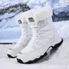 Botas de senderismo calientes de comercio exterior para mujer, botas de nieve, zapatos de exterior de caña alta, zapatos de senderismo