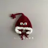 Gorros de Peluche para Niños y Niñas, Gorros para Bebé para Año Nuevo, Otoño e Invierno, Cálidos y a Prueba de Viento, Protectores de Orejas, Gorros con Cierre de Cuerda, Gorros de Lana Tejidos