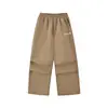 Ropa Infantil DK 26 Otoño Americano Holgado Niños Niñas Pantalones Deportivos Paracaidista Pantalones de Chándal Niños Escuela Secundaria Rectos Casuales