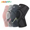 Rodilleras Tejidas Antideslizantes Cálidas Soporte de Rodilla Tejido Elástico Ciclismo Correr Deportes Rodilleras para Exterior Baloncesto Pierna Transpirable