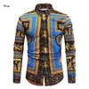 2025 Nova Camisa Masculina Moda Estampa Digital 3D Transfronteiriça Amazon Cardigan Casual Tamanho Plus Size Camisa de Manga Longa