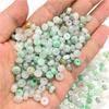 Venta al por mayor de accesorios de joyería DIY Jade suelto Jade A bienes color Jade birmano cuentas de ábaco material al por mayor