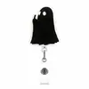 Porta-insignias retráctil divertido de elfo de Navidad, clip decorativo de dibujos animados para insignia, clip de fácil extracción, personalizado por el fabricante