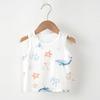 Chaleco pequeño de bebé de verano de algodón puro fino sin mangas con tirantes Chaleco top de verano para niños