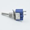 Chave Toggle 6mm Mts-101 2 Pinos 2 Velocidades Azul/Vermelho Chave Plug-In Contato Prata Liga/Desliga