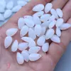 8x Pingente Liso Gota d'Água 14mm Material Caseiro DIY Grampo de Cabelo Antigo Contas de Cristal de Vidro