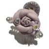 Clip de Agarre Camelia de Felpa Moda Otoño e Invierno Parte Trasera de la Cabeza Clip Tiburón para Cabello Elegante Combinable Nuevo Agarre para Cabello Accesorios para el Cabello