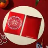 Envelope de Presente de Casamento para Troca de Nome, Presente de Retorno de Casamento de Mil Yuan, Pequeno Envelope Vermelho com o Caractere "Felicidade Dupla" para Bloquear a Porta, Mini Pacote Vermelho Criativo