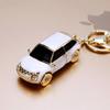 Moda Creativo Lindo Land Rover con Incrustaciones de Diamante Modelo de Coche Llavero Colgante de Metal de Aleación para Hombres Accesorios Regalos
