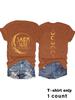 Estación Independiente Transfronteriza Verano Europeo y Americano Camiseta Luna y Letras Cuello Redondo Cuello Alto Manga Corta ebay Camiseta de Mujer