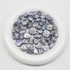 Plata Antigua Gris Perforada Luna Fría Galvanizada Agujero Recto Cuentas Sueltas Cuentas Checas DIY Cadena para Teléfono