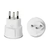 Material de proteção ambiental para PC Plug de conversão de viagem de alemão para suíço Plug de conversão portátil alemão Branco