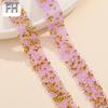 Fita adesiva dupla face adesivo hot melt largura 1,5 cm fundo pontudo strass dourado contas broca tira broca sapato bolsa bastão de cristal broca