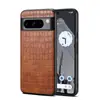Adecuado para Funda de Teléfono Móvil Google Pixel 11Proxl Google 9A Funda Trasera con Patrón de Cocodrilo Funda Protectora de Cuero