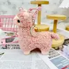 Colgante de Alpaca Lindo de Dibujos Animados Muñeco de Cordero Juguete de Peluche Colgante para Mochila Muñeco Llavero Muñeco Agarrador