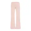 Pantalones Acampanados Casuales Sexy de Alta Elasticidad Verano Nuevo Estilo de Cintura Alta Ceñidos a la Cadera Adelgazantes Yoga Fitness Acampanados Largos para Mujer Modernos