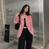 Blazer Elegante Profissional Casual Feminino de Alta Qualidade, Novo Estilo, Corte Solto, Moda Coreana Dongdaemun para Mulheres