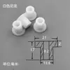Bucha Passo Partícula Isolante M8 Arruela Gaxeta Plástica Tubo Luva Gaxeta Transistor Luva de Parafuso Partícula Isolante