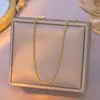 Moda Europea y Americana Acero Inoxidable Cadena de Serpiente Redonda Estilo Hada Versátil Simple y Exquisita Cadena para Clavícula Nueva Venta Directa de Fábrica