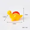Transfronterizo Nuevo Producto Color Macarrón Brillante Pequeño Dinosaurio Muñeca DIY Casa de Muñecas Micro Paisaje Animal Manualidad de Resina Adorno