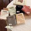 Calcinha Feminina Simples Cor Pura Cintura Média Estilo Esportivo Amigável à Pele Respirável Algodão Puro Antibacteriana Interna Cobre o Quadril
