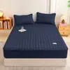 Faldón de Cama de Algodón de Xinjiang Clase A Algodón Puro Apto para la Piel Cobertor de Cama de Cobertura Total Ajustado Borde Elástico Protector de Colchón Simmons