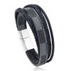 Pulsera de Comercio Electrónico Transfronterizo Nuevo Retro Color Viejo Unisex Multicapa Tejida a Mano Decoración de Pulsera con Hebilla Magnética