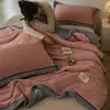 Manta de Felpa de Leche Gruesa de Invierno Muiji Color Sólido Manta de Franela para Siesta Manta Cubierta de Aire Acondicionado Cálida Regalo al por Mayor