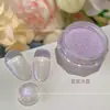 Polvo Chapado en Oro Moonlight del Mismo Estilo que la Celebridad de Internet Hailey, Polvo de Espejo Transparente y Iluminador, Polvo de Perla Moonlight, Exclusivo para Salones de Uñas
