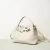 Bolso de Mano de Cuero de Vaca de Primera Capa Lujo Ligero Moda Bolso de Mujer Bolso Cubo Casual Versátil Bolso Cruzado de Hombro de Cuero Genuino Gama Alta