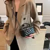 Bolso Bordado con Diamantes para Mujer, Nuevo Bolso Cruzado con Cadena Versátil de Moda de Verano, Bolso Cuadrado Pequeño Simple y Elegante en Forma de Caja